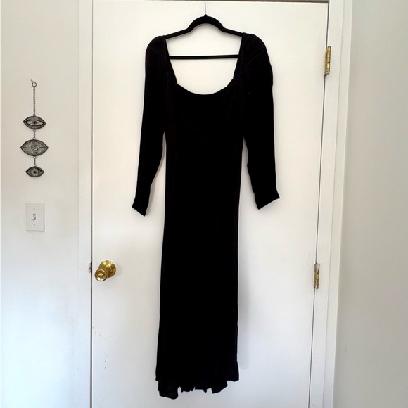 Reformation Black Long Sleeve Dress - Picture 1 of 7